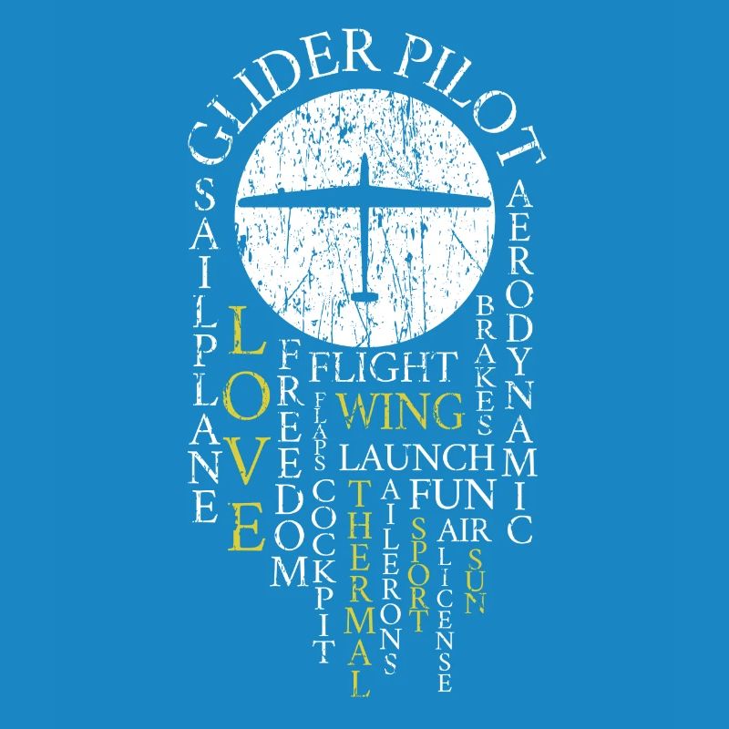 Glider Pilot Retro Gliding Definition Sailing