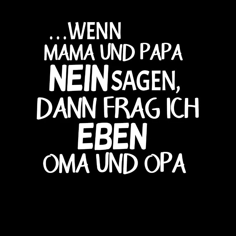 Lustiger süßer Oma Opa Enkel Spruch