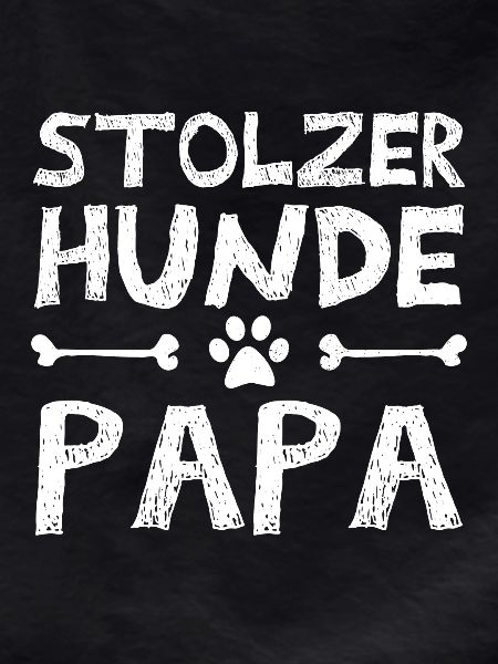 Stolzer hunde Papa