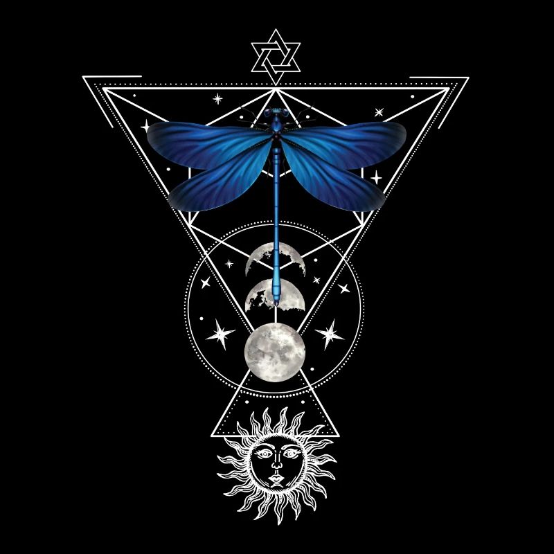 Okclutisme lune Phase Witchcraft Libellule Tarot