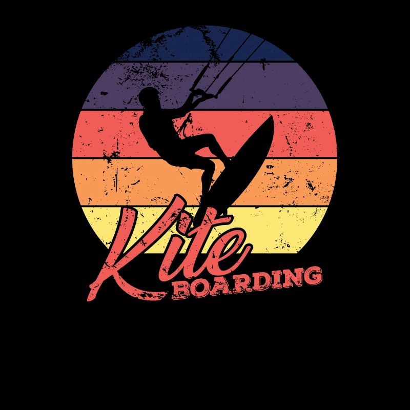 Kite Boarding dans le vent
