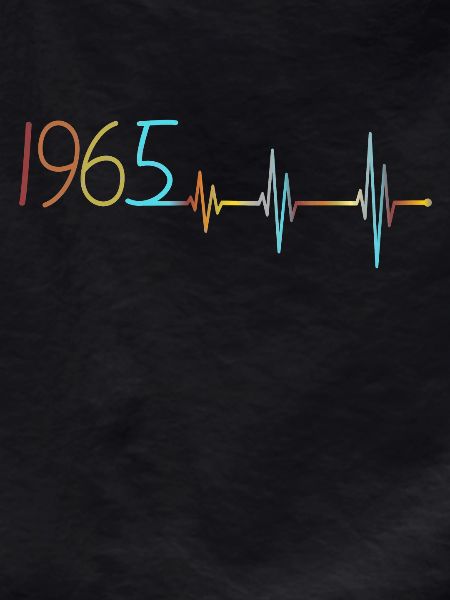 Heartbeat 1965 Retro vintage 1965 rok EKG