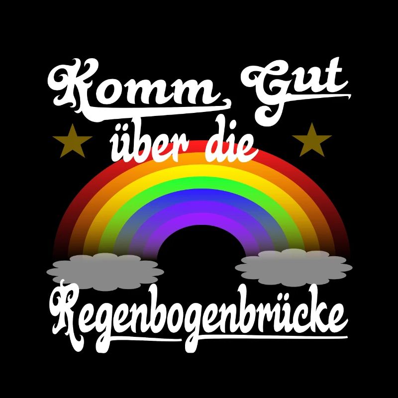 Regenbogenbrücke Gedanke Ruhe in Frieden