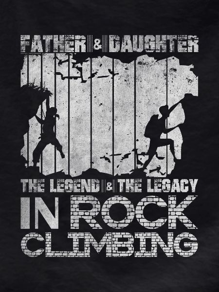 Dad And Daughter Climbing