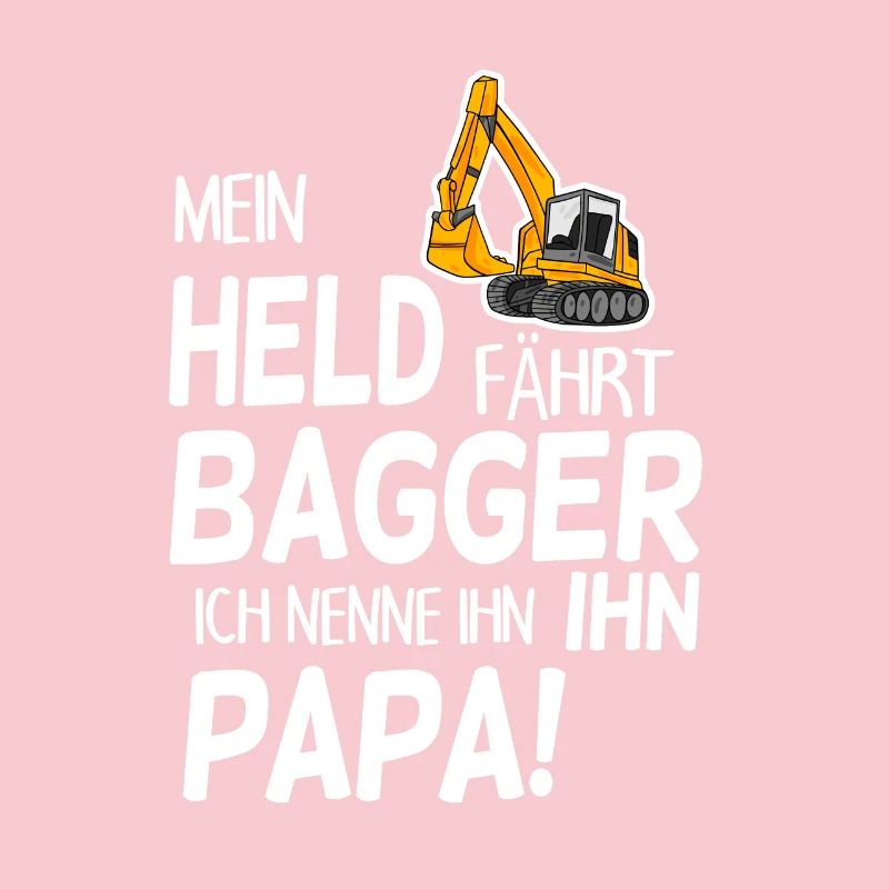 Bagger Held Papa Vater Geschenk
