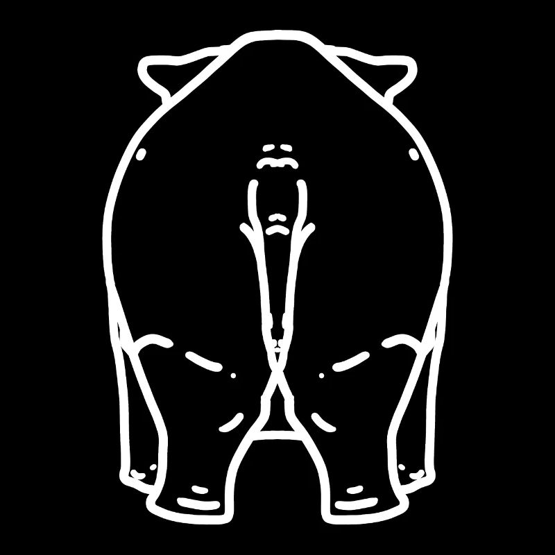 Nashorn Hintern
