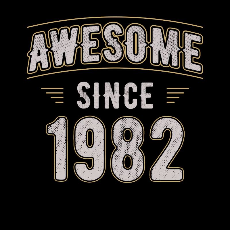 Awsome since 1982 vintage birthday