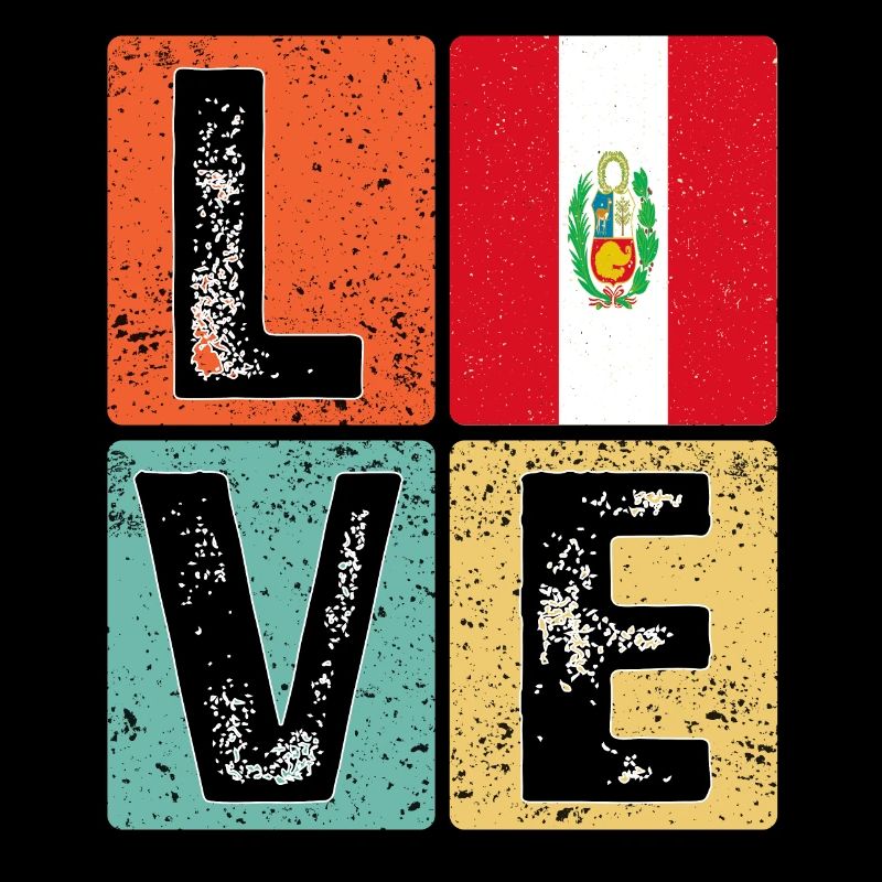 I Love Peru Flag for Peruvian Pride