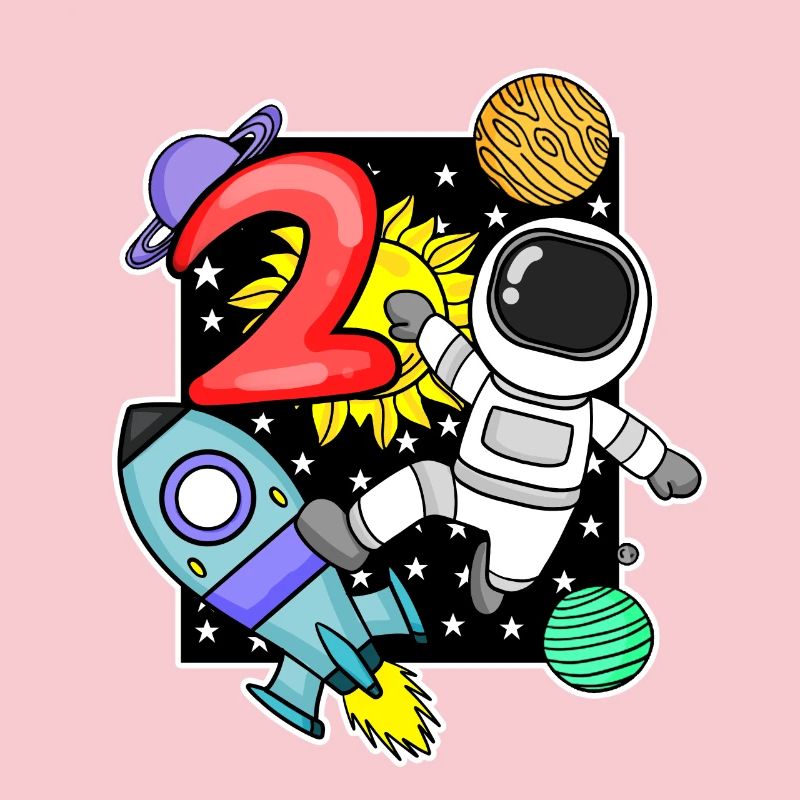 2 Jahre Astronaut Junge 2. Geburtstag Geschenk