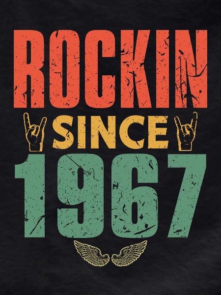 Birthday 1967 Spruch Rock