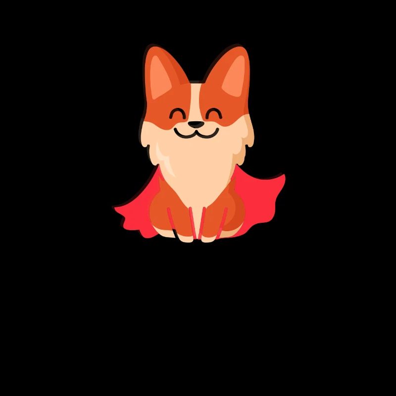 Corgi Hund Superheld