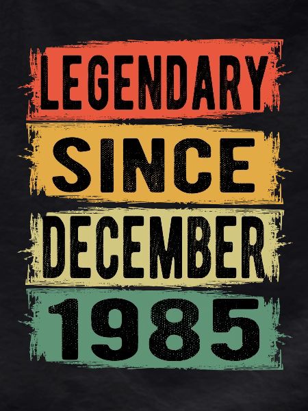 Birthday Retro December 1985