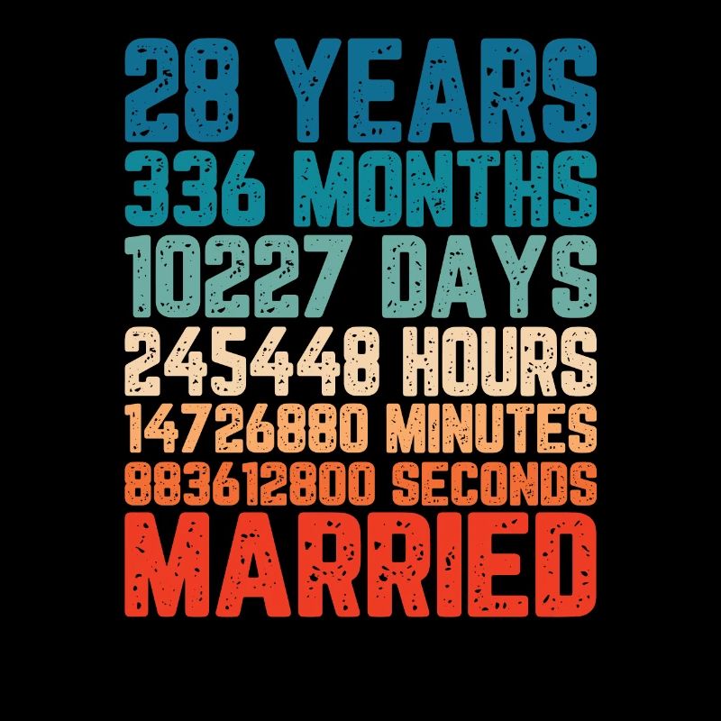 28 Jahre verheiratet Hochzeit Ehe Spruch Geschenk