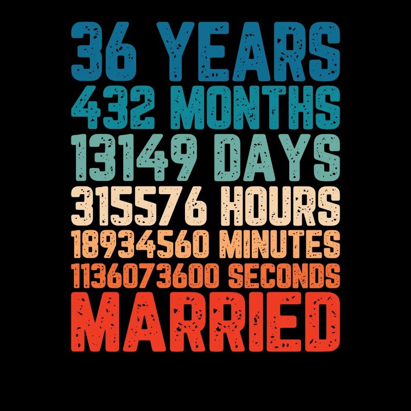 36 Jahre verheiratet Hochzeit Ehe Spruch Geschenk