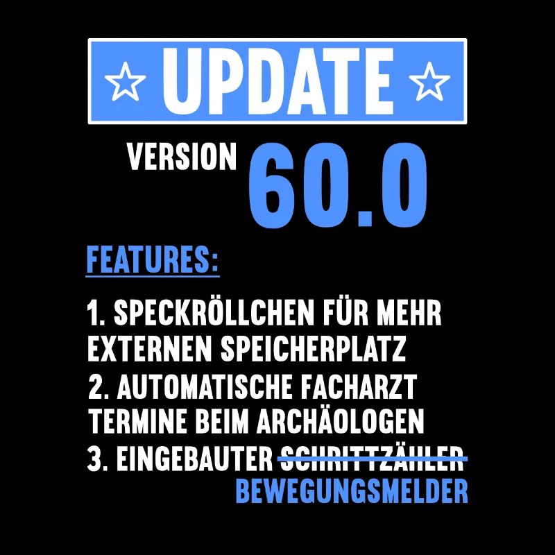 60 Jahre alt 60 Jähriger Update Version 60.0 60.