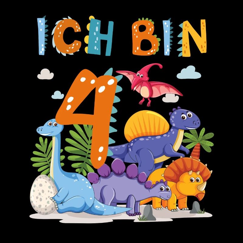 4. Geburtstag Ich Bin 4 Dinosaurier T-Rex Dino