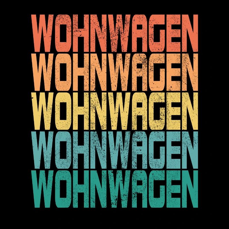 Camping Wohnwagen Camper Spruch Retro Geschenk