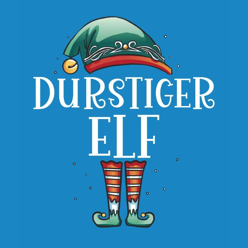 Weihnachten Partnerkostüm Durstige Elf Elfe Elfen