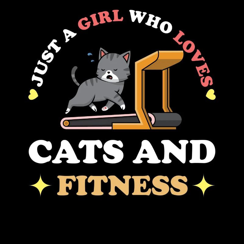Fitness und Katzen Spruch