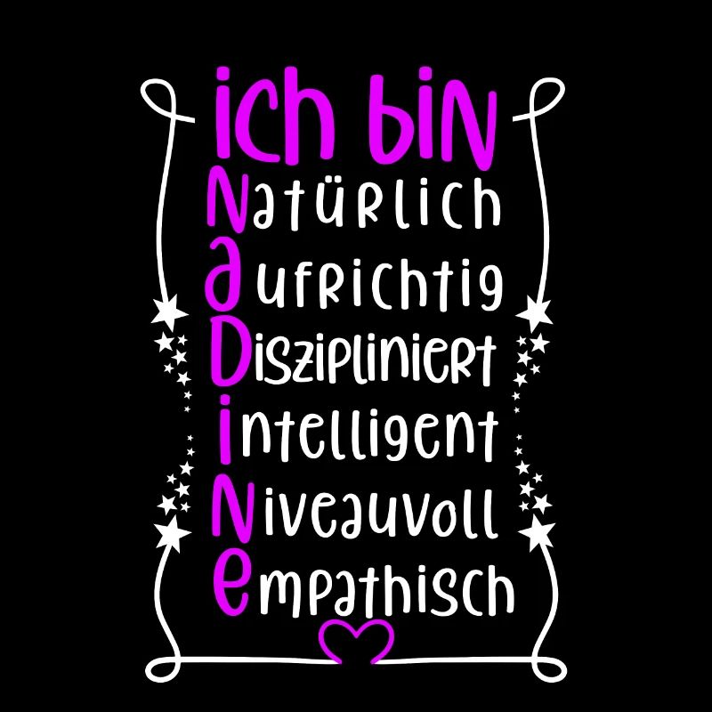 Für den besten Menschen - Ich bin Nadine