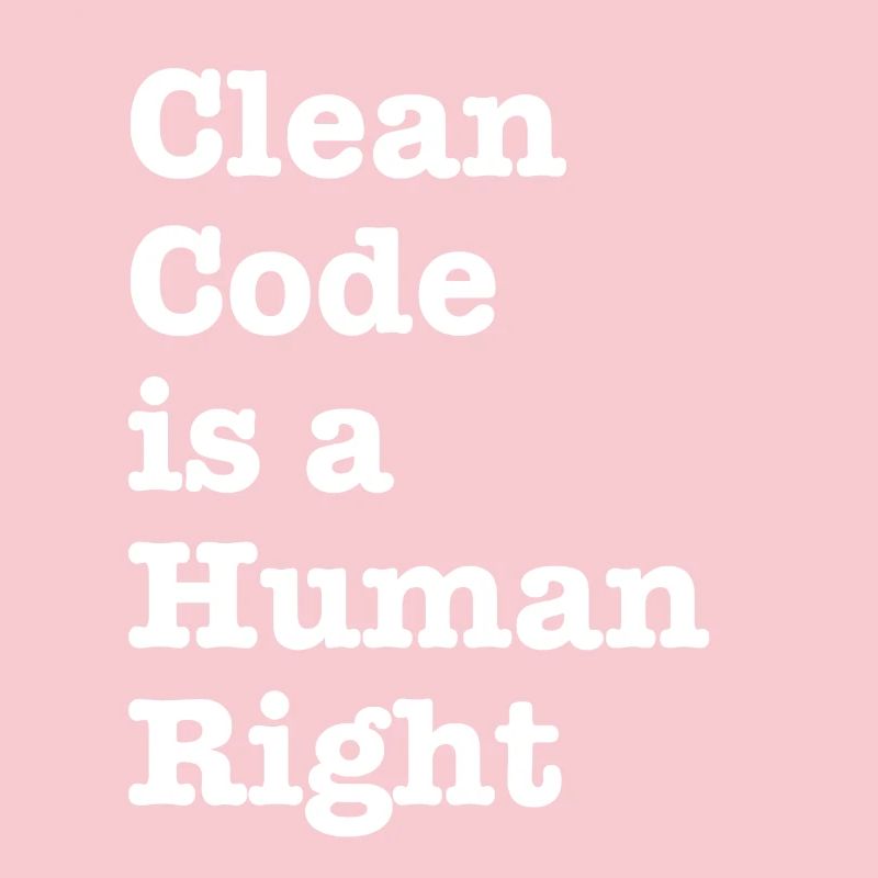 Clean Code is a Human Right - Funny Gift Programer