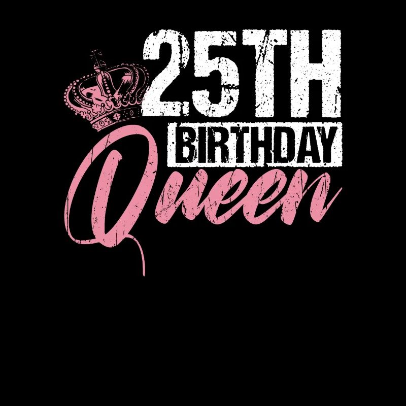 25. Geburtstag Königin Frau Krone Rosa Geschenk