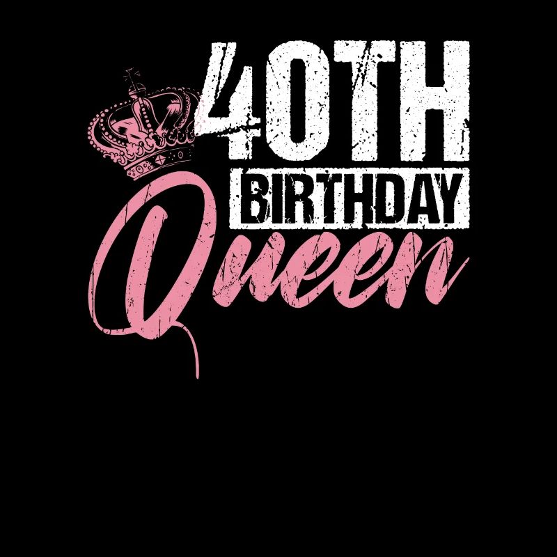 40. Geburtstag Königin Frau Krone Rosa Geschenk