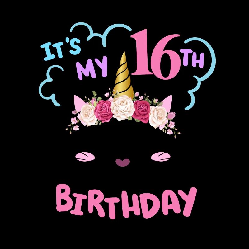 16. Geburtstag Mädchen Outfit Einhorn Katze