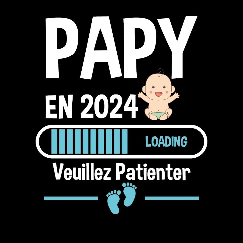 Futur Papy 2024 Grand-père Bébé Grossesse Cadeau