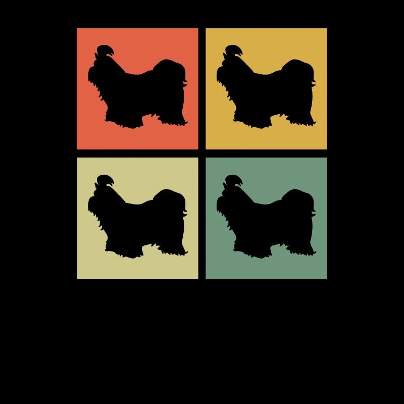 Shih Tzu dog lover Retro vintage Gift idea