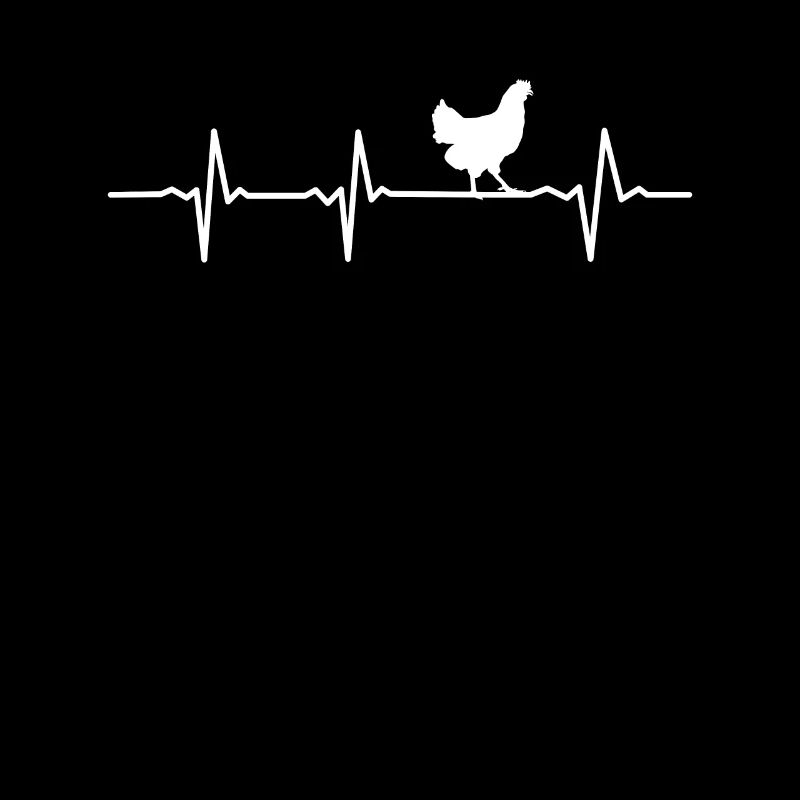Chicken Farmer lover Heartbeat Gift idea