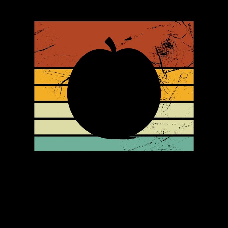 Apricot Fruit Lover Retro Veggie Diet Gift idea