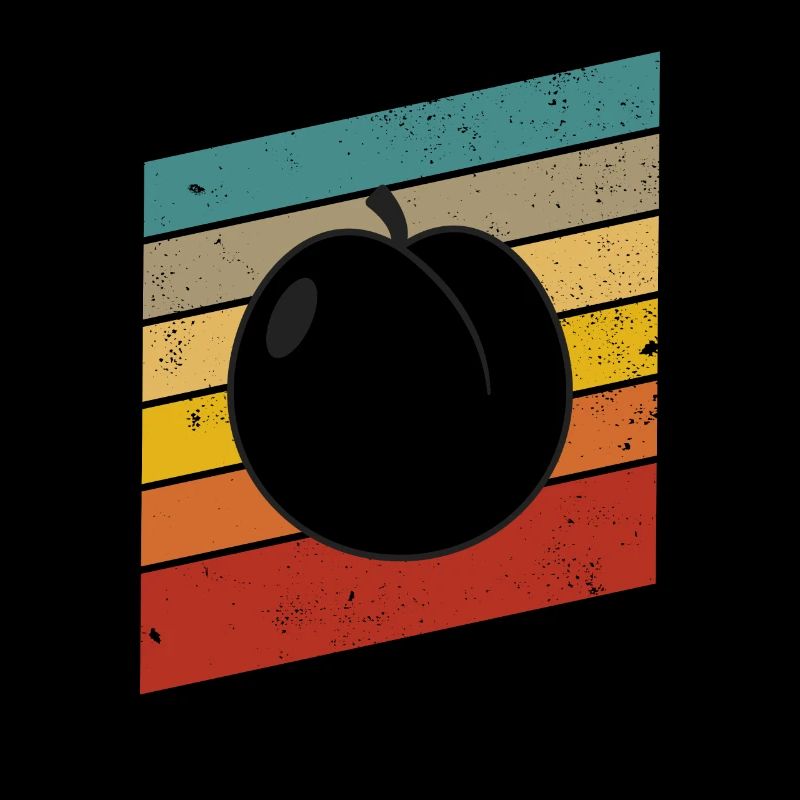 Apricot Fruit Lover Retro Veggie Diet Gift idea