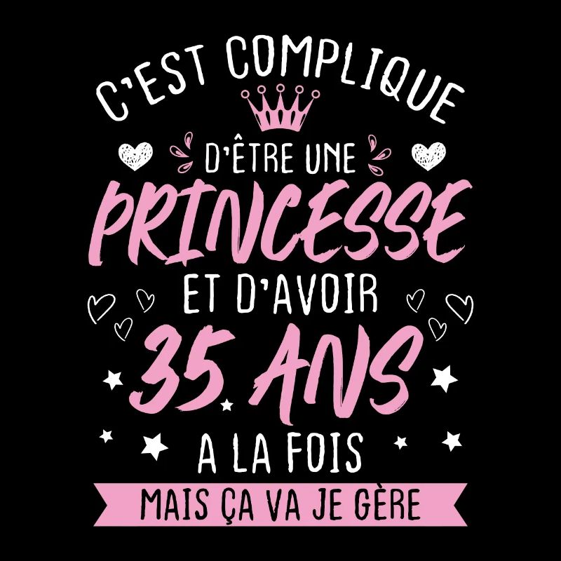 Une princesse et d'avoir 35 ans, Cadeau 35 ans