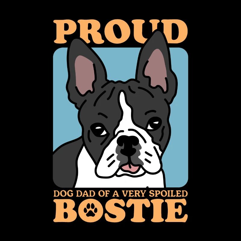 Boston Terrier Dad Hund Hundebesitzer Geschenk