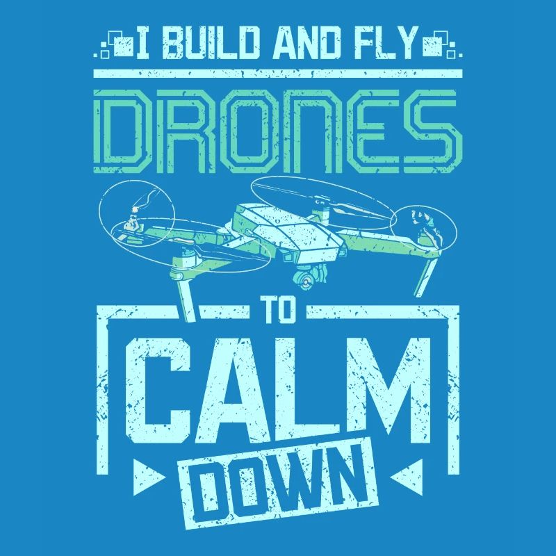 Fly drones to calm down