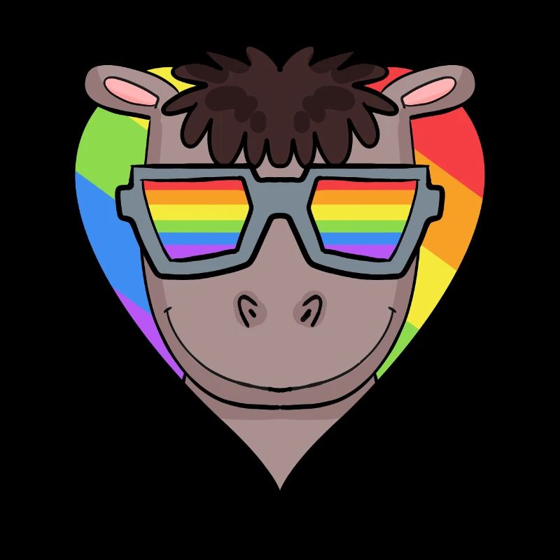 LGBT Tier Pferd Regenbogen