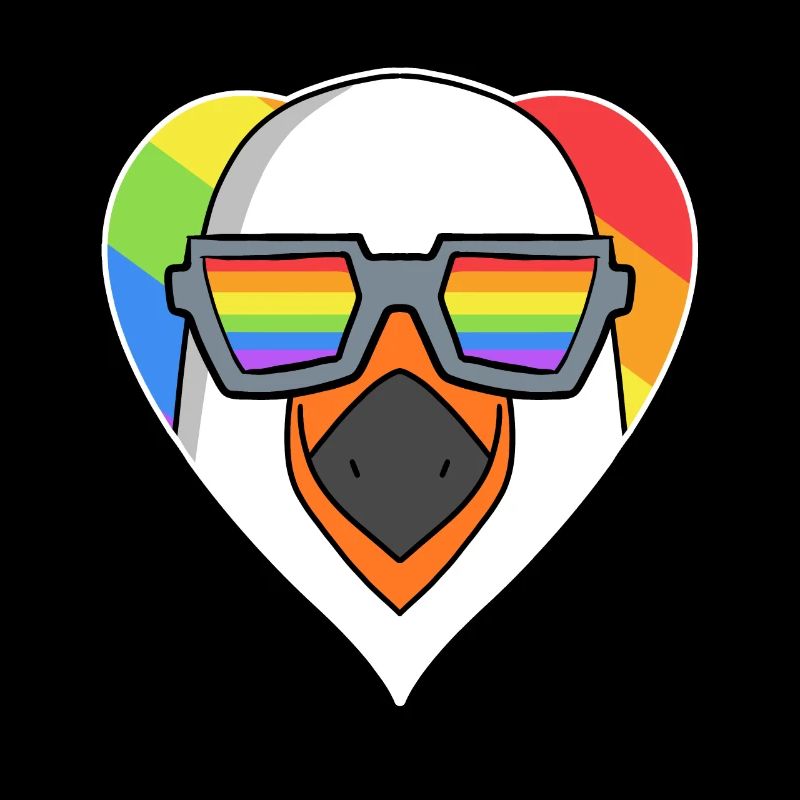 LGBT Animal Seagull Rainbow