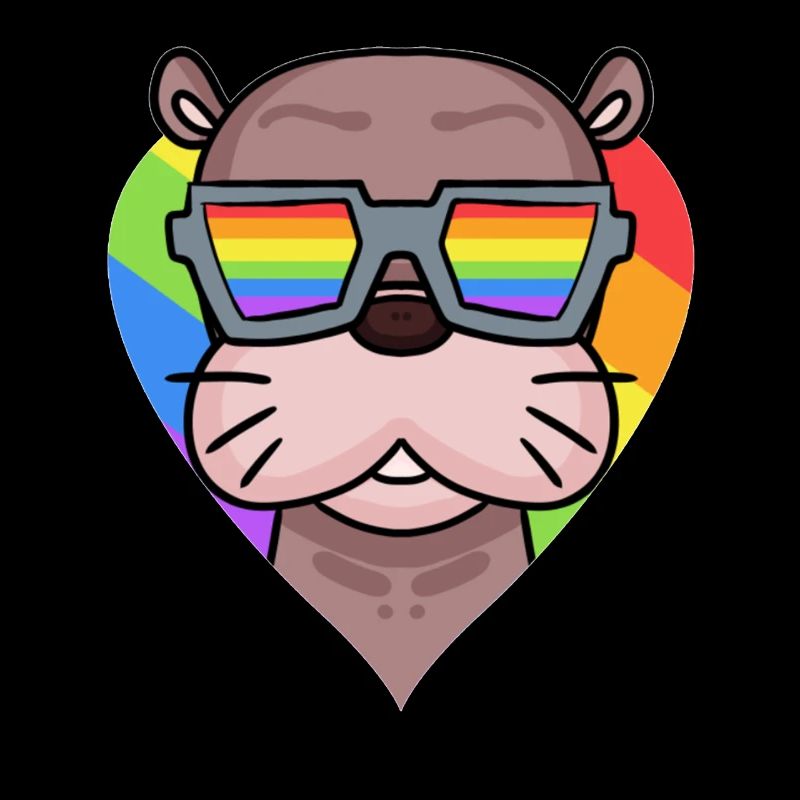 LGBT Tier Seelöwe Regenbogen