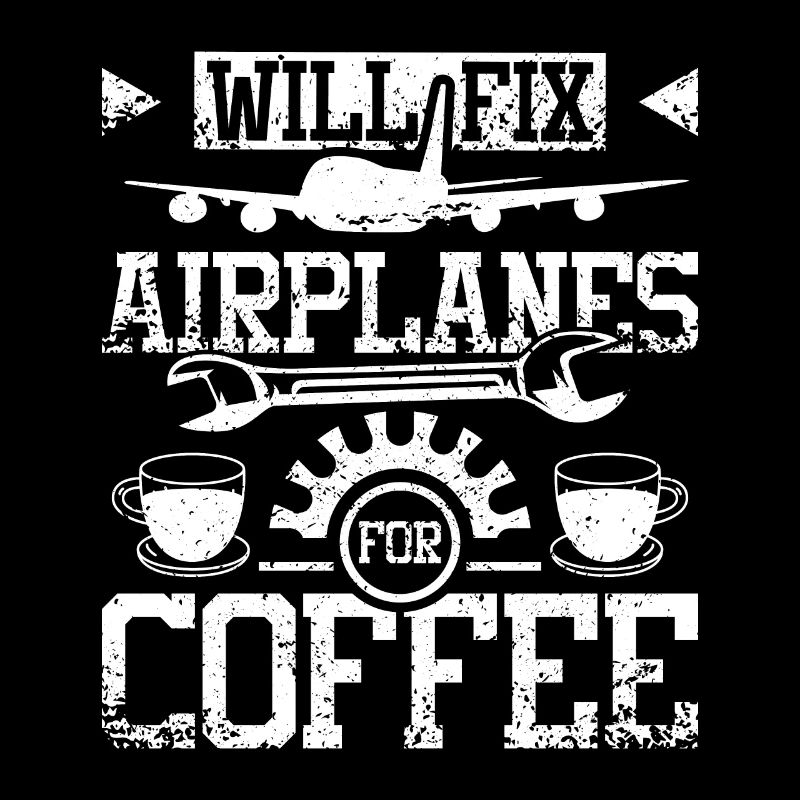 Réparera les avions pour le café