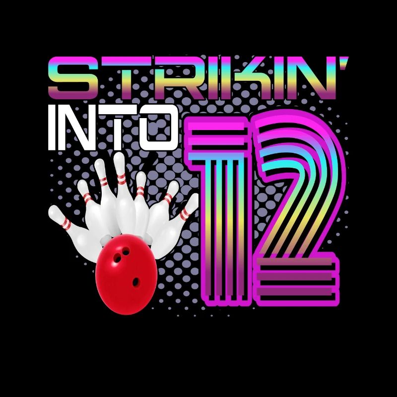 Frapper dans 12 Bowling Bowler 12e anniversaire