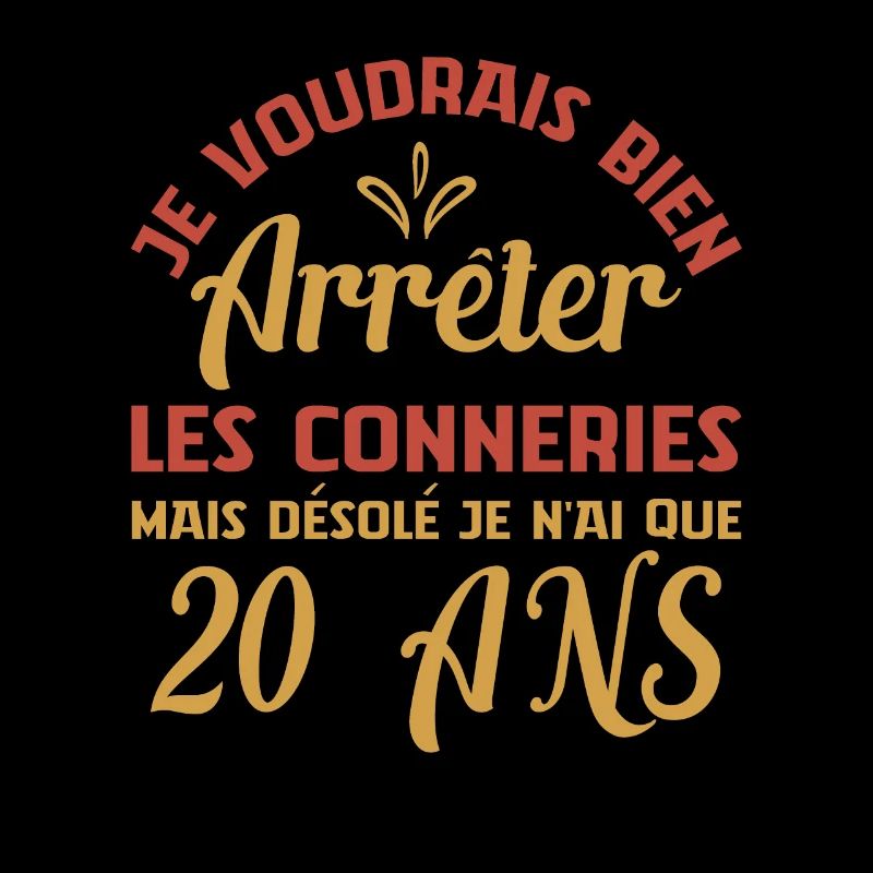 Je N'ai Que 20 Ans Idee Cadeau Cool Noël Fun Drôle