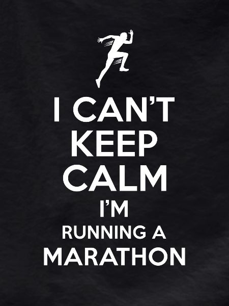 Marathon saying Keep Calm