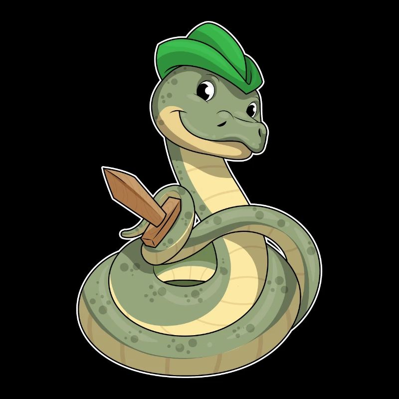 Serpent avec épée
