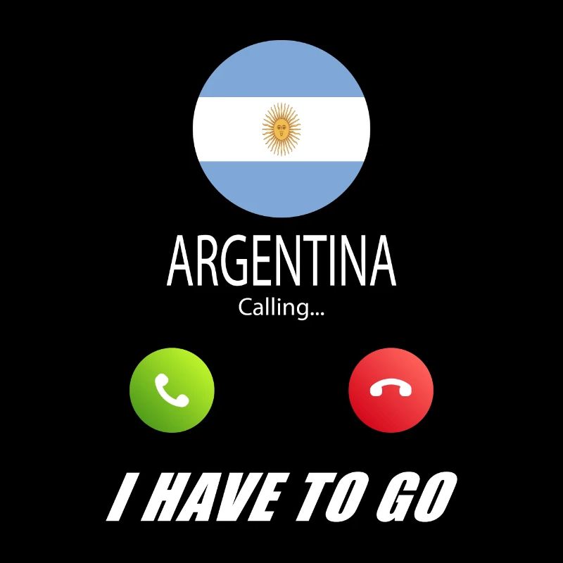 Argentinien ruft an Lusiger Flaggen Spruch