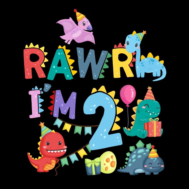 Rawr Ich Bin 2 | Rawr Dinosaurier | 2. Geburtstag