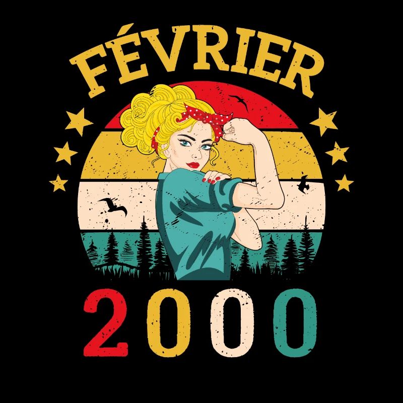 Février 2000 anniversaire idée cadeau vintage 2000