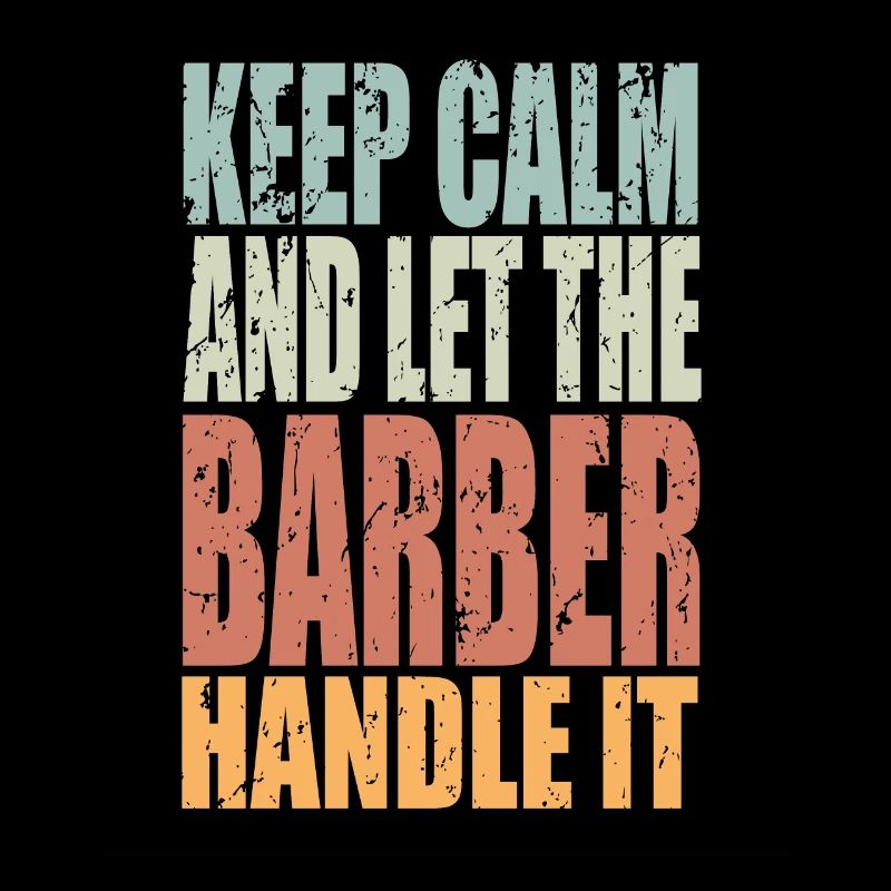 Keep Calm Barber Spruch Barber Geschenk