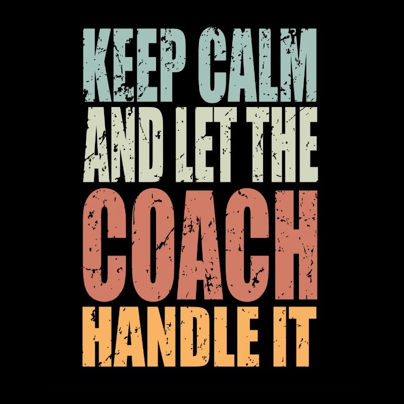Keep Calm Coach disant Cadeau de coach