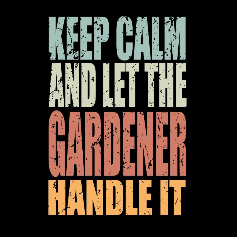 Keep Calm Gardener Spruch Gärtner Geschenk